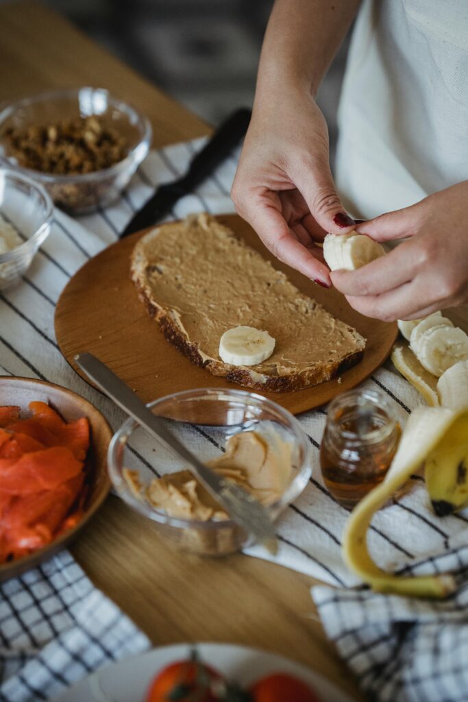 My Fitness Peanut Butter review showing healthy breakfast for adults over 30