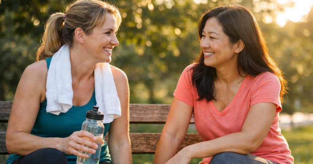 Mochi Health vs traditional weight loss after 30 showing healthy lifestyle and fitness support


